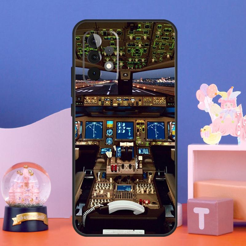 Aviation Airplane Instrument Case For Samsung Galaxy A56 A36 A26 A16 A06 A13 A33 A53 A15 A35 A55 A34 A54 A52 A12 A32 A17