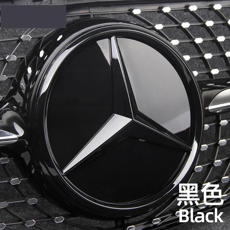 Gnwdx7 2026 Hot Car Sticker 185mm 205mm 3D Star Logo Front Grille Mirror Badge ABS Car Emblem for Mercedes Benz W204 W205 W206 X253 W16