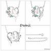 Disney Princess Ariel Silver Pendant Necklace with Cubic Zirconia (VPCDS20111)