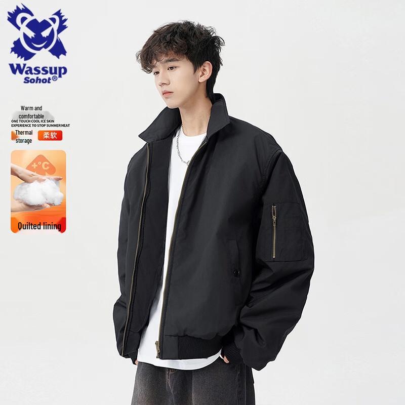 Wassup Sohot Men s Winter Bomber Jacket L