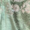 Used Velor long dress with green ribbon