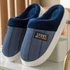 Men Slippers Winter Big Size 45-50 Warm Fur Slippers for Male Antiskid Suede Short Plush House Shoes Men Hot Sale Casual Comfort