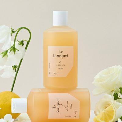 Monat&Tage [1+1] Monat&Tage Parfüm Pflege Shampoo Le Bouquet Floral Duft 300ml x 2