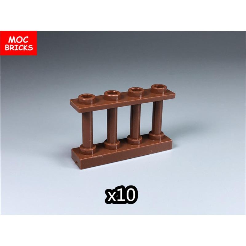 MOC Bricks Fence Railing Window Stairs Ladder Gate DIY Garden House Architecture Accessories Building Blocks Children's Toys