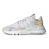 adidas Originals Nite Jogger Retro Daily Wear Durable Non-Slip Low-Top Lifestyle Shoes Women Sneakers White Gray Purple H01728