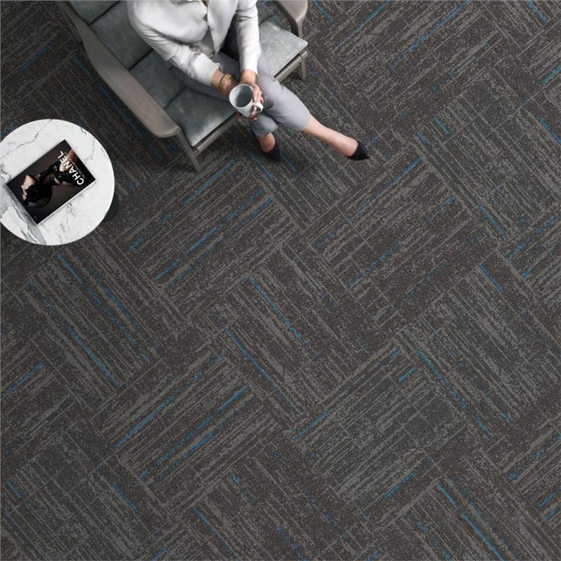 Thickened Commercial Office Carpet Tiles for Large Area Flooring