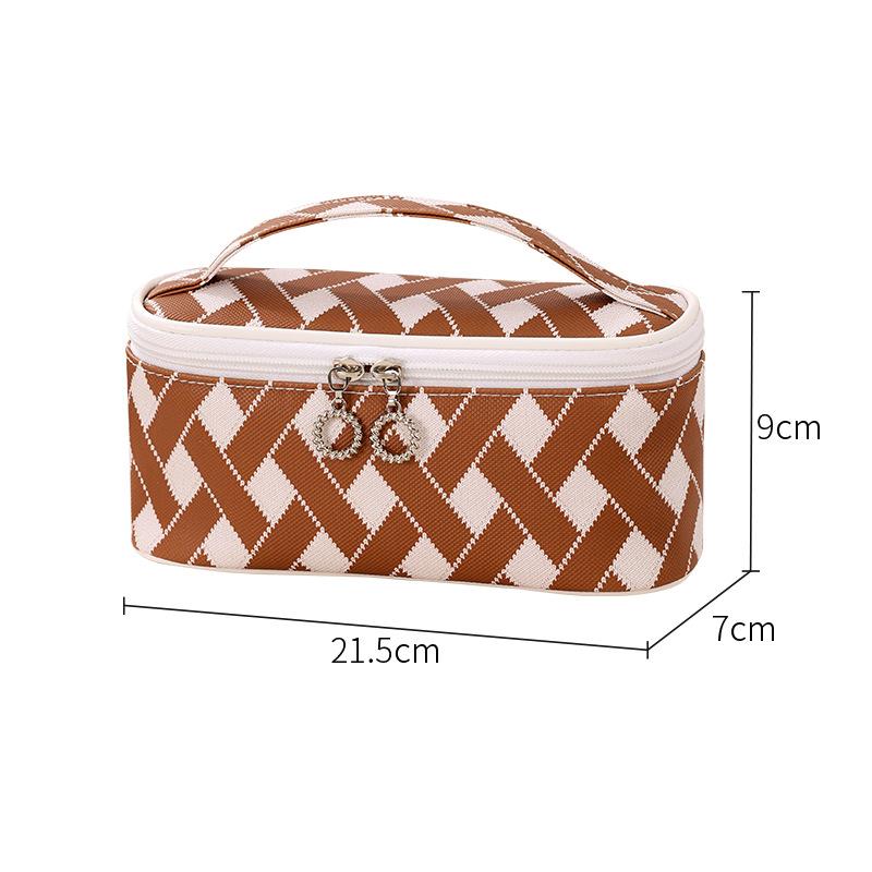 Cosmetic Pouch Portable Large Capacity Waterproof Storage Bag Urban Style Simple