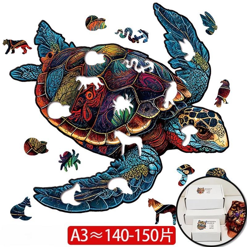 Colorful Peacock Wooden Jigsaw Puzzle - Unique DIY Animal Gift for Kids