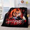 Chucky's Halloween Horror Blanket Flannel Blanket for bed, sofa, Camping, Hiking, Picnic Essentials, gift for family Fan gifts