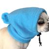 Pompom Pet Hat Dog Warm Hat Warm Drawstring Adjustment Winter Leisure Dog Hat