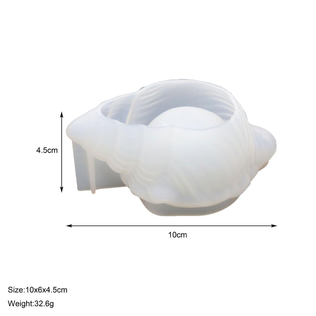 Snäckformar i olika storlekar DIY Sjöstjärna Gipsbricka Snäcka Ljuskopp Ljusstake Betong Silikonform