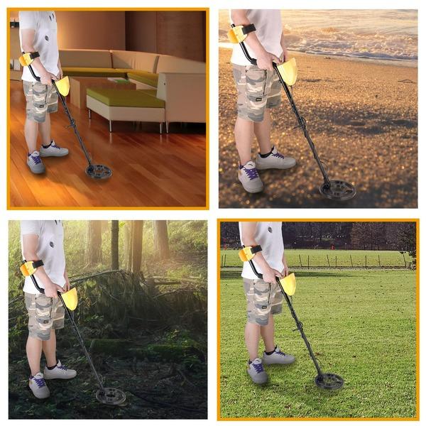 Metal Detector Treasure Search Digger Finder Hunter LCD Display Deep Sensitive Waterpoof Coil Gold Jewelry