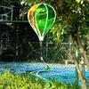 Giant Size Hot Air Balloon Spinners Plastic Material Color-changing Film Rotating Sequins Rainbow Colors Striped Tie Dye