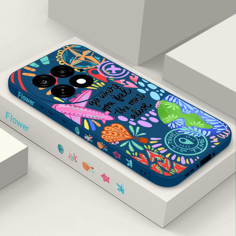 Case For OnePlus 15 13 13T 12 Cartoon Fire Balloon Pattern Shockproof Bumper Soft Silicone Cover For Oneplus Nord 5 13R 12R 11R 5G