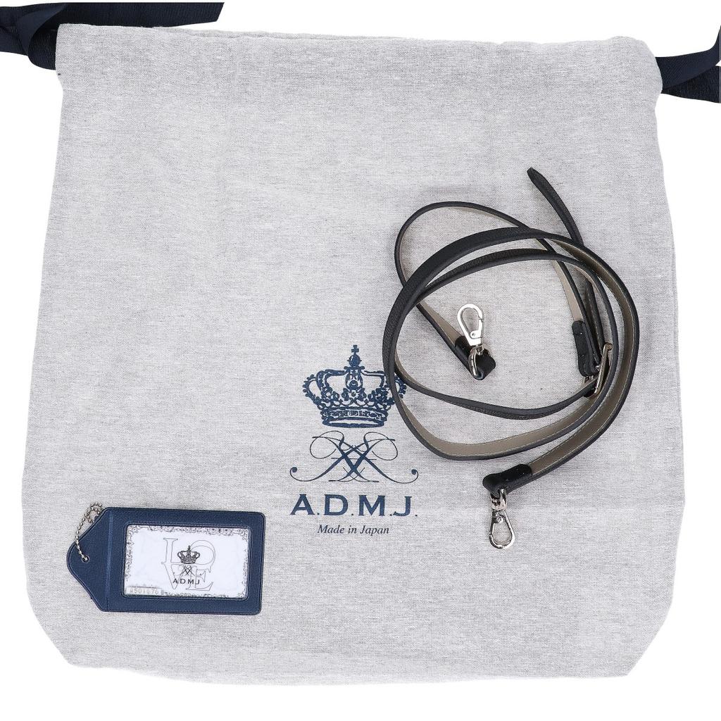 A.D.M.J. Accessoires De Mademoiselle [ ] Matrixreno Square 2-Way Shoulder Mini Boston bag blackUsed