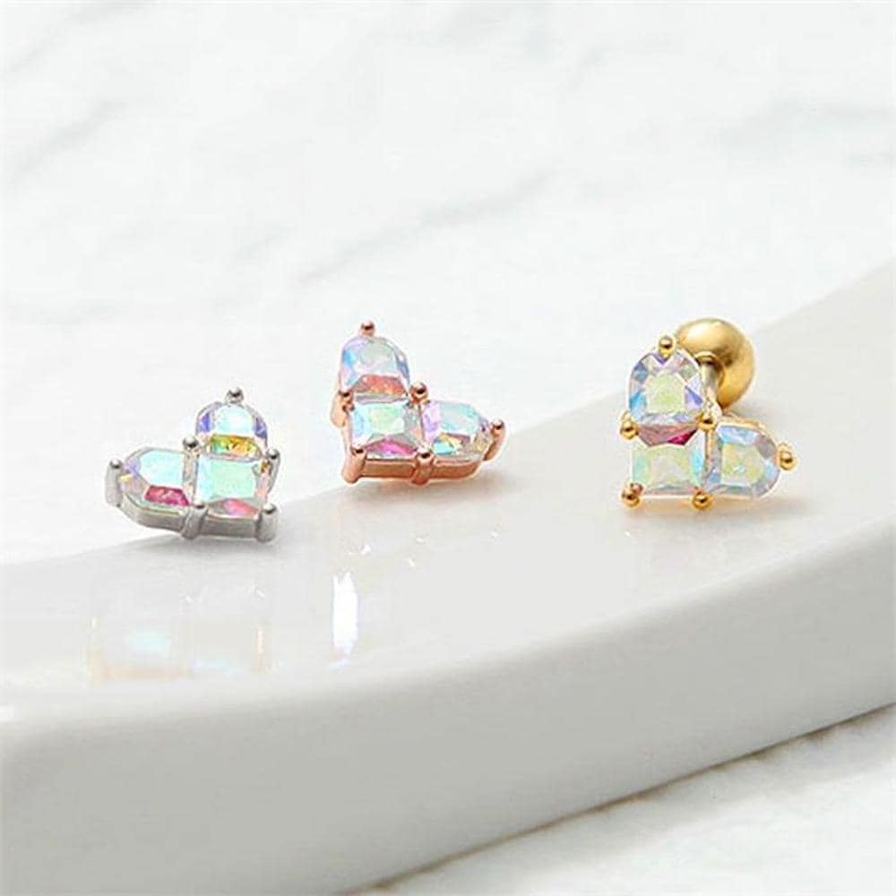 [Onm] Onm Fashion Piercing Butter Heart 3 Types, Choose 1, One Side (S9594098)