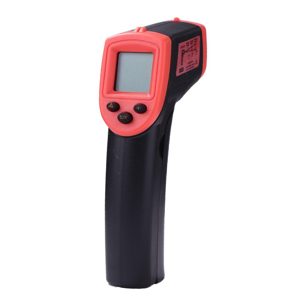 

HW600 Бесконтактный пищевой термометр,-50 ~ 600 ℃ Промышленный цифровой высокий инфракрасный термометр Ir,Температурный пистолет для кухни красный