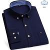 100% Reine Baumwolle Oxford Hemden für Herren Langarm Kariertes Hemd Gestreiftes Männliches Business Karriertes Rotes Hemd Herren Designer Kleidung 7XL