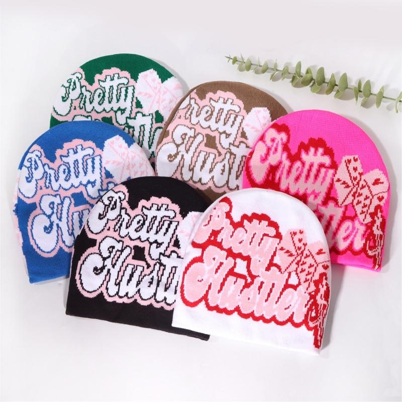 Hiphop Beanies Hats Soft Comfortable Hat Exquisites Embroidery Personality Hats for Adults and Kids