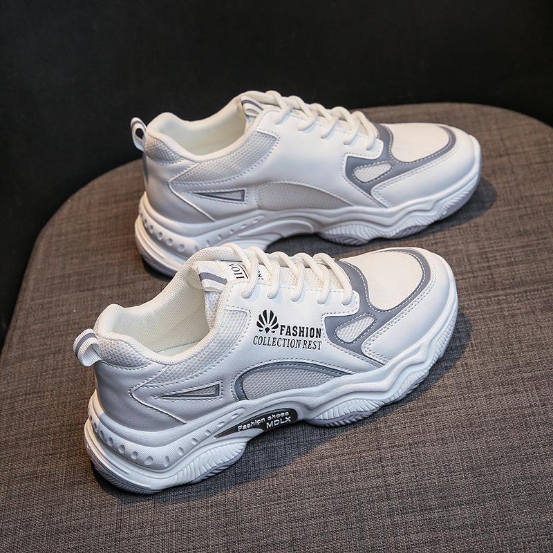 Korean Version of Daddy Women's Shoes Autumn New Student All-match Sports Shoes Women's Heightened Casual Shoes