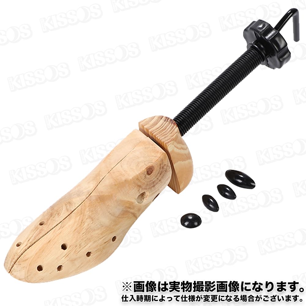 KISSOS Shoe Shoe Shoe Shoe Shape Prevents Shoes from Protects and Wooden L Stretcher, Fitter, Keeper, Tree, Moving, Stores, Adjustable, Unisex, (Size