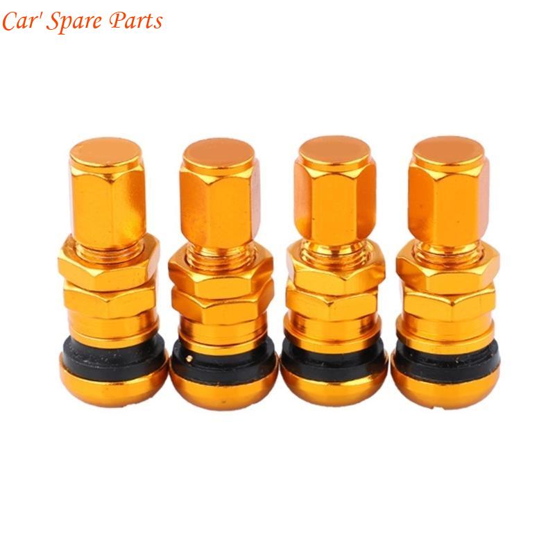 Y4UA Multifunctional Car Tire Valves Stems Cores Aluminum with Protective Caps for Various Vehicle Extreme Driving Conditions