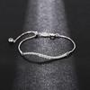 Simple And Minimalist Bracelet For Women, Micro-Inlaid Zircon Jewelry, Adjustable Length Exquisite Jewelry