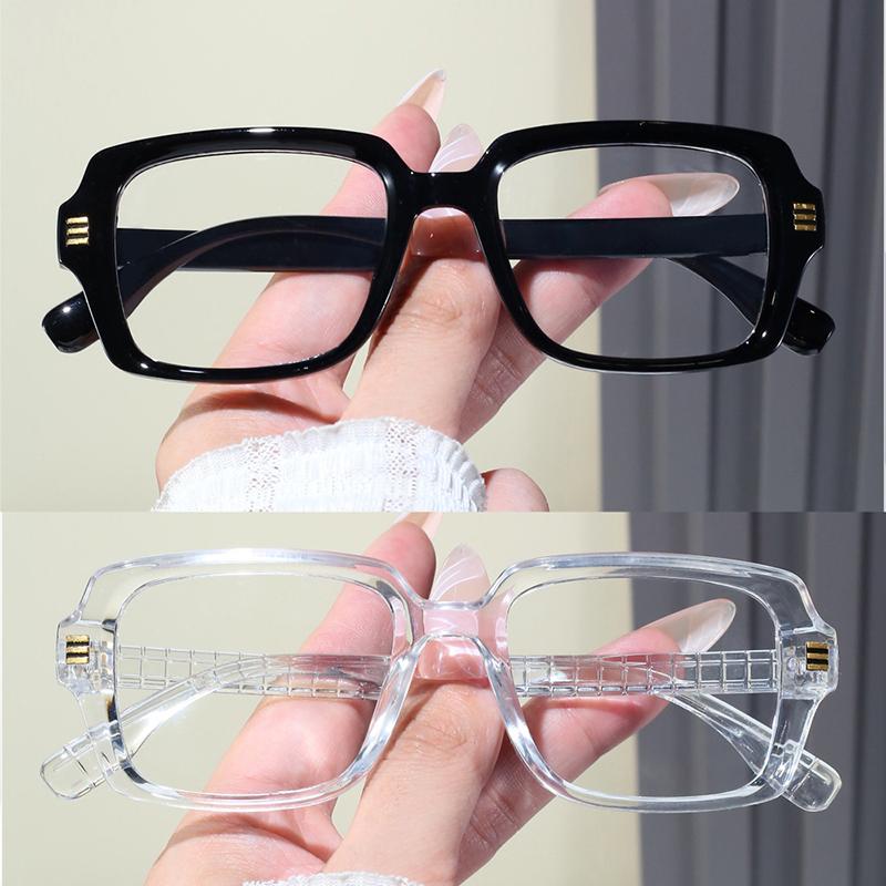 2PCS Classic Simple Fashionable Design Customizable Prescription Reading Glasses Anti-Blue Light Computer Glasses