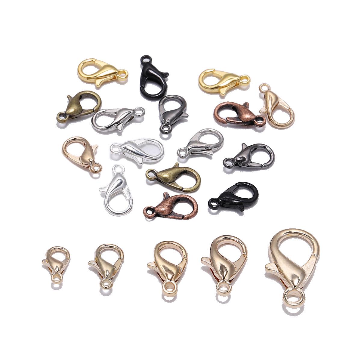 

DIY Handmade Alloy Lobster Clasp Set: Bracelet, Necklace, Key Ring Connectors - 50 Piece Pack 50 pieces, 14g, 10x5mm [Model 301]