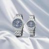 Seiko Selection SSDY049 Elegant Solar Radio Women's Watch Blue Gray Dial Sapphire Glass Stainless Steel
