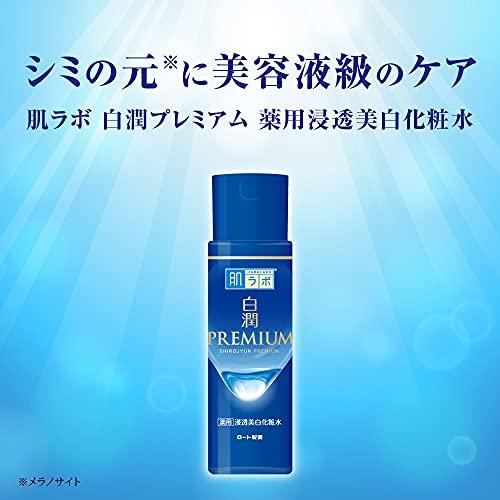 Hada Labo Shirojun Premium Medicinal Deep Moisturizing Whitening Lotion 170mL + Gokujun Sachet Included Quasi-Drug ( 5)