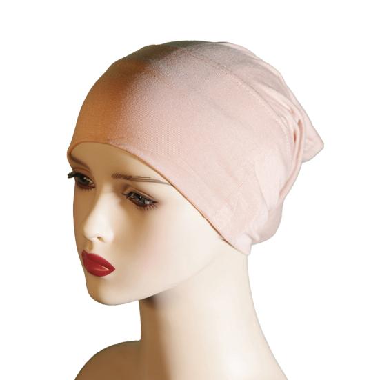 Headscarf Hat Mercerized Cotton Soft Breathable Wrinkle-Resistant Fabric Elastic Comfortable Fit Turban Hat Daily Wear