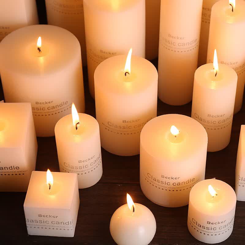 LIEI Classic Ivory White Decorative Candle