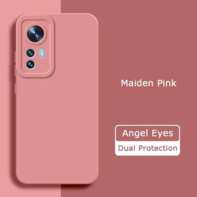 Angel Eyes Liquid Silicone Case for XiaoMi Mi 12 12T 13T Mi13T Pro Mi12T Mi13 Mi12X 5G Pro Soft Lens Protective Cover