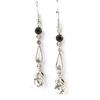 Les Trésors De Lily [M0667] - Designer Earrings 'Sissi' Black White