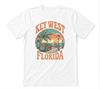 Key West Florida Beach Vacation Summer Souvenir Graphic White T-shirt
