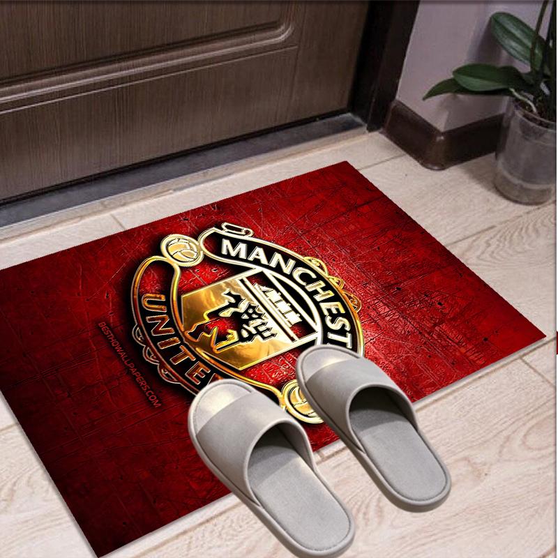 Football United F.C Pattern Rug, Indoor/Outdoor Mat, for Picnic, Gameroom, Bedroom, Office, Living Room, Home Decor Carpet, Birthday Gift