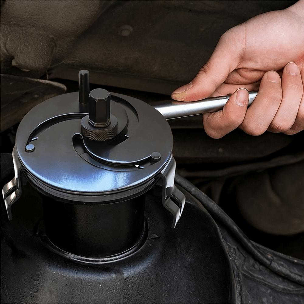 Straight Bending Gasoline Pump Wrench 3 Jaws Adjustable Fuel Tank Wrench  Vehicle Accessories