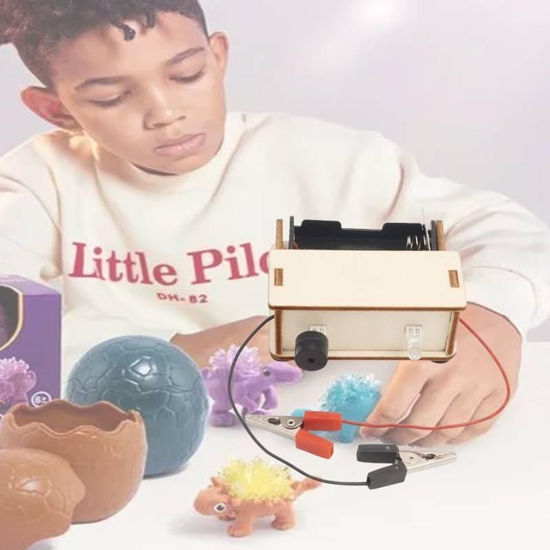 Middle School Fun Diy Conductive Detector Small Making Science Experiment Model Wooden Material