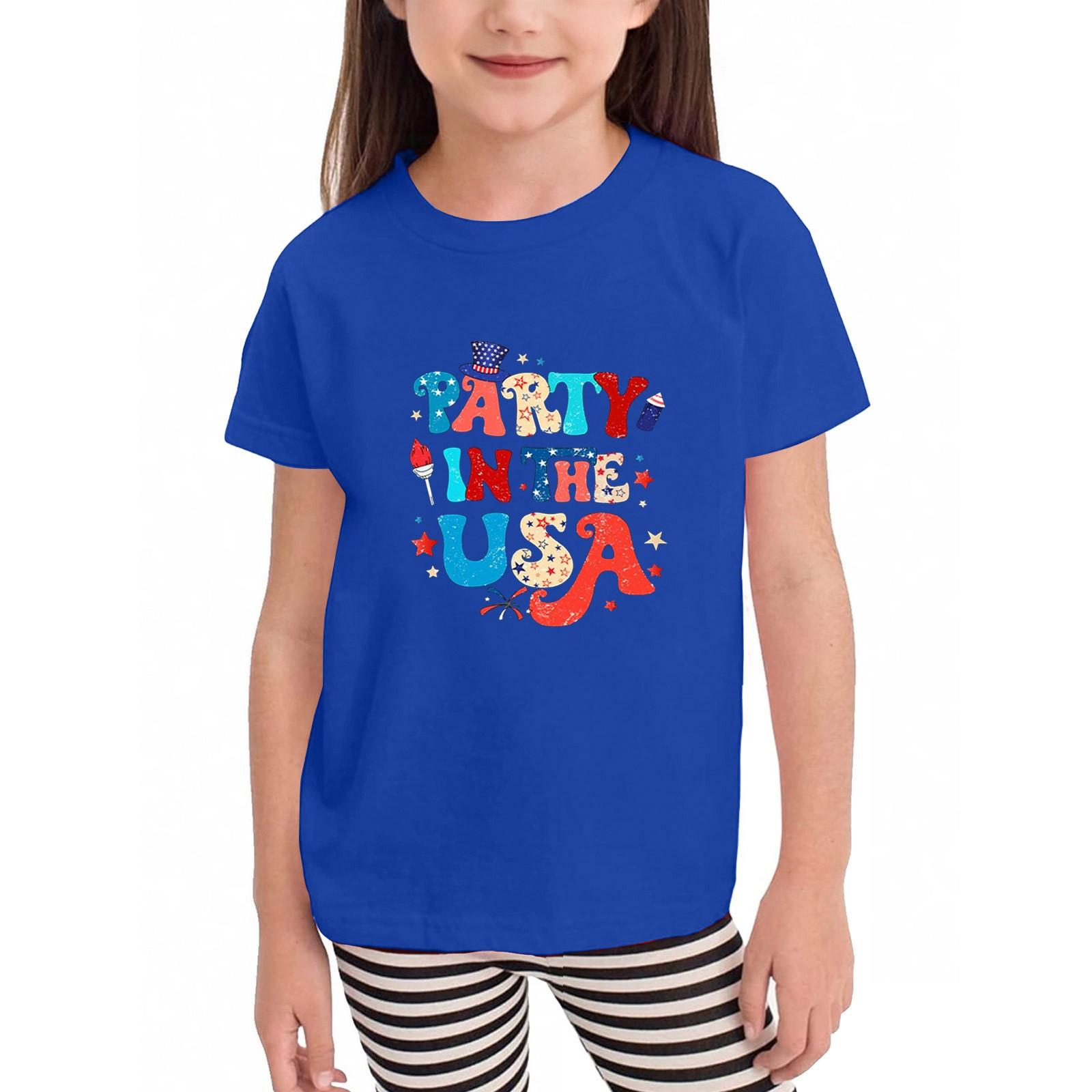 

Футболки для малышей, девочек и мальчиков, детские футболки с короткими рукавами и принтом для мальчиков и девочек 160 синий