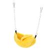 Small Warm Plush Banana shaped Pet   House for Hamster Hammock Bed(Yellow)
