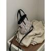 IELGY Female Bag Vegetable Basket Portable Plaid All-Match One-Shoulder Cross-Body Bag