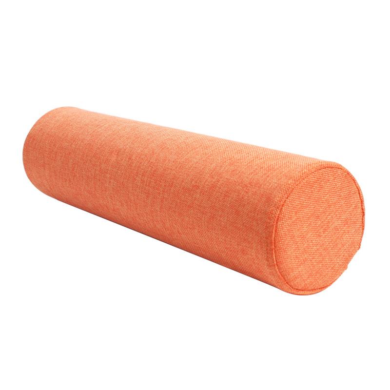 Solid Color Cylinder Pillow for Back Neck Legs Orthopedic Lumbar Support Cushion for Office Sofa Bed Sleeping Maternity Comfort
