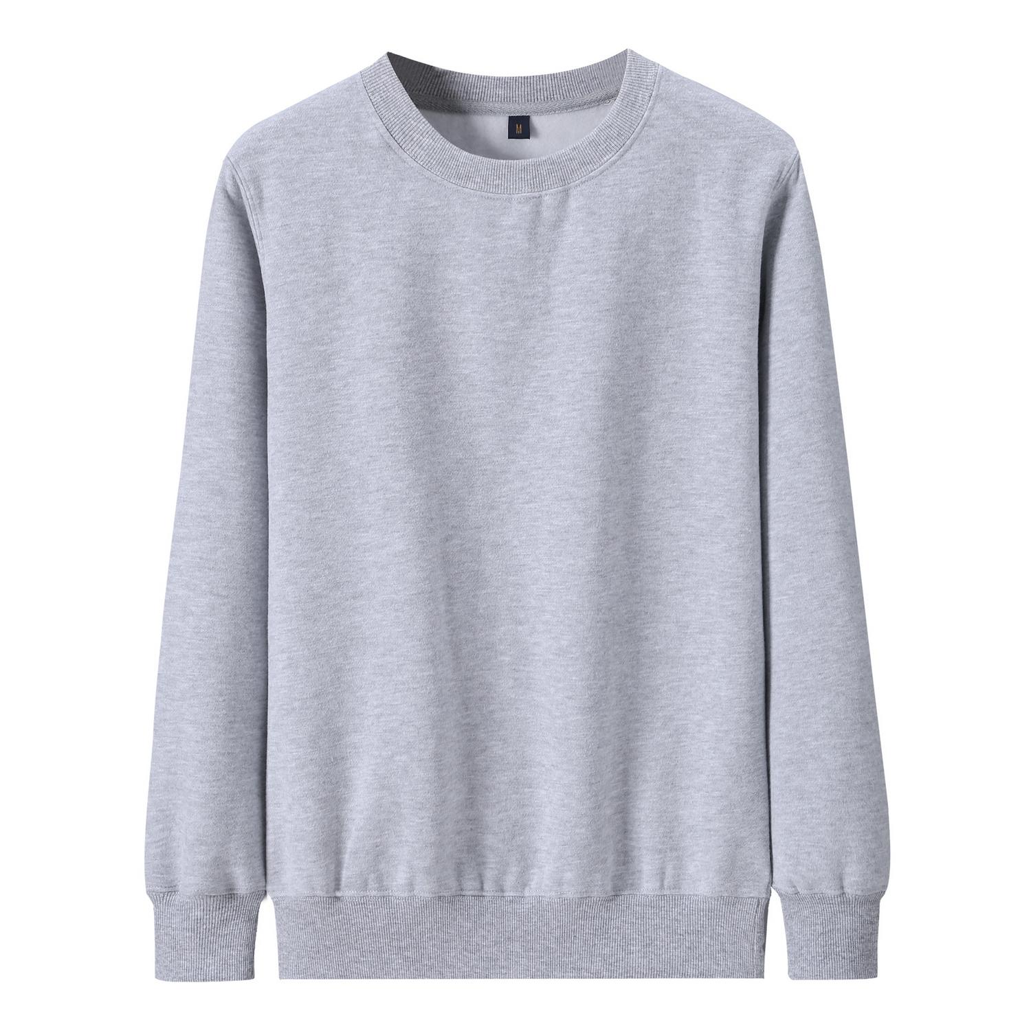 

ZIRUNKING 2021, весенне-зимние новые толстовки унисекс, текстурированный трикотаж из 100% хлопка, базовый свитер для бега с круглым вырезом, толстовка больших размеров MQW XXXL