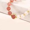 Elegant Baroque Natural Pearl Bracelet Female Luxury Zircon Pendant Fashion Girl Sweet Jewelry for Women