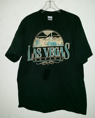 Bargain LAS VEGAS Graphics Size XL T-Shirt with Stain Middle Front