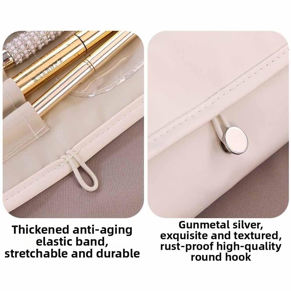 Waterproof Cosmetic Storage Bag Dust-proof Roll Cosmetic Bag Makeup Brush Bag  Holiday Gift