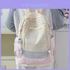 Nylon Casual Backpack With Geometric Pattern For School And Travel Use