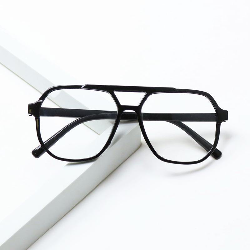 Set de ochelari hip-hop pătrați, retro, mari, pentru bărbați - ochelari de soare eleganti, anti-lumină albastră