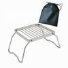 Compact Foldable Camping Burner Rack | Folding Campfire Grill, Space-Saving,